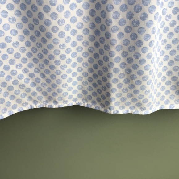 Ladies long sleeve button down blouse in light blue/white sz 10/M - Picture 8 of 9